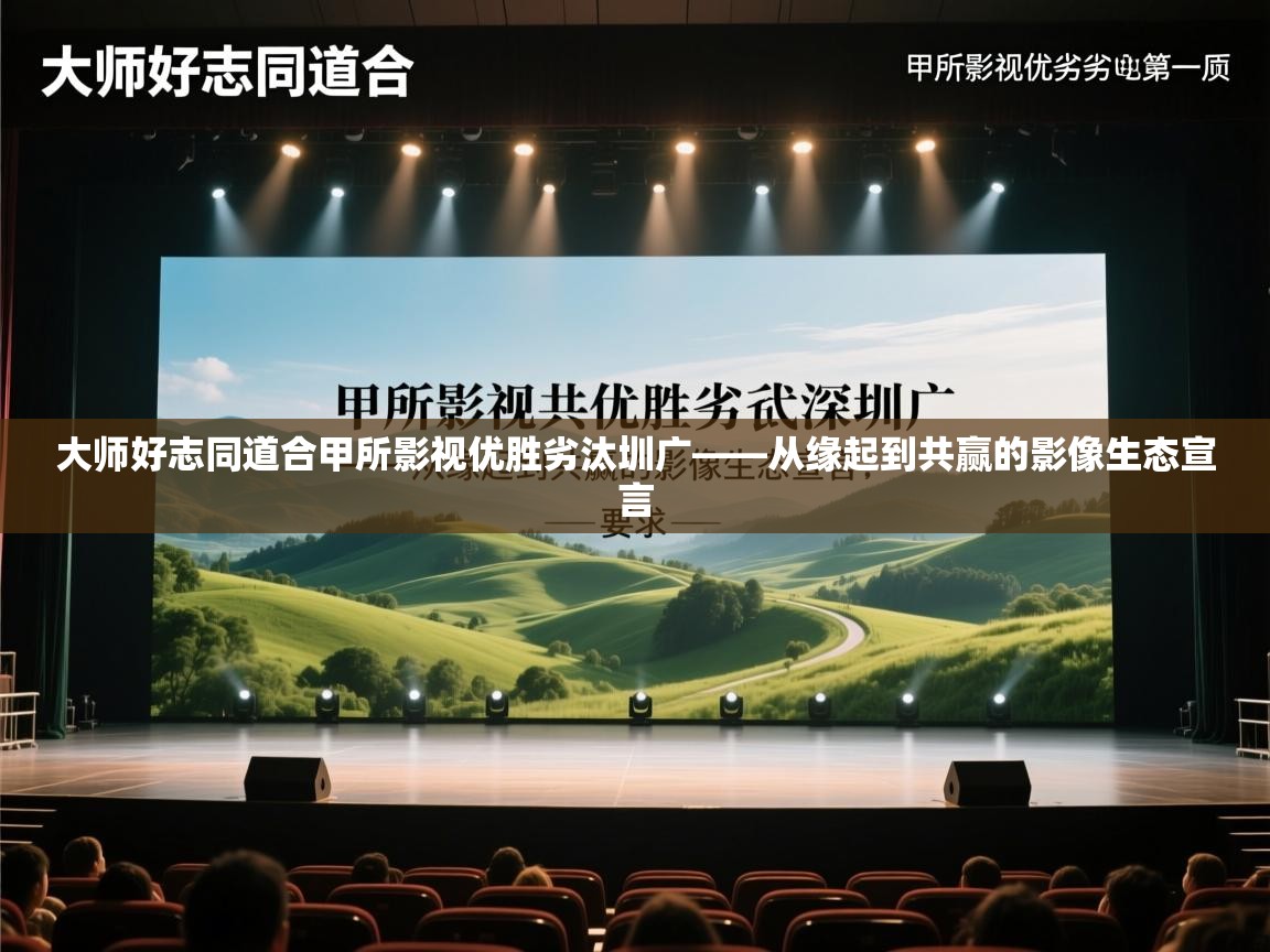 大师好志同道合甲所影视优胜劣汰圳广——从缘起到共赢的影像生态宣言  第2张